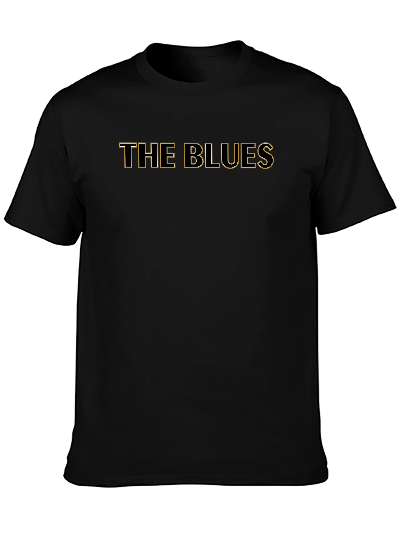 The Blues Graphic Tee - Classic Black Cotton T-Shirt