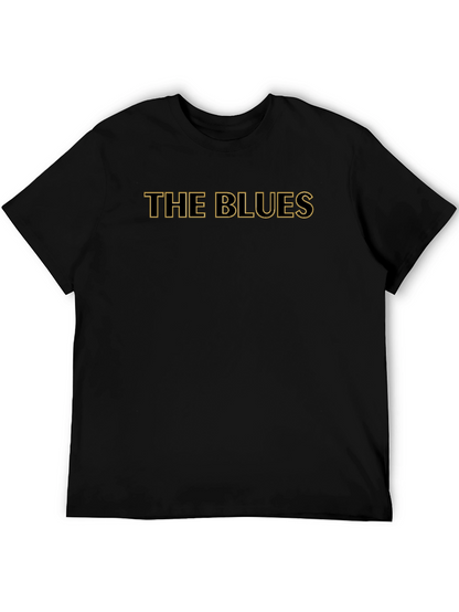 The Blues Graphic Tee - Classic Black Cotton T-Shirt
