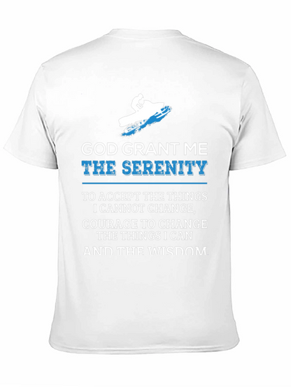 Serenity Prayer Snowmobile Black T-Shirt