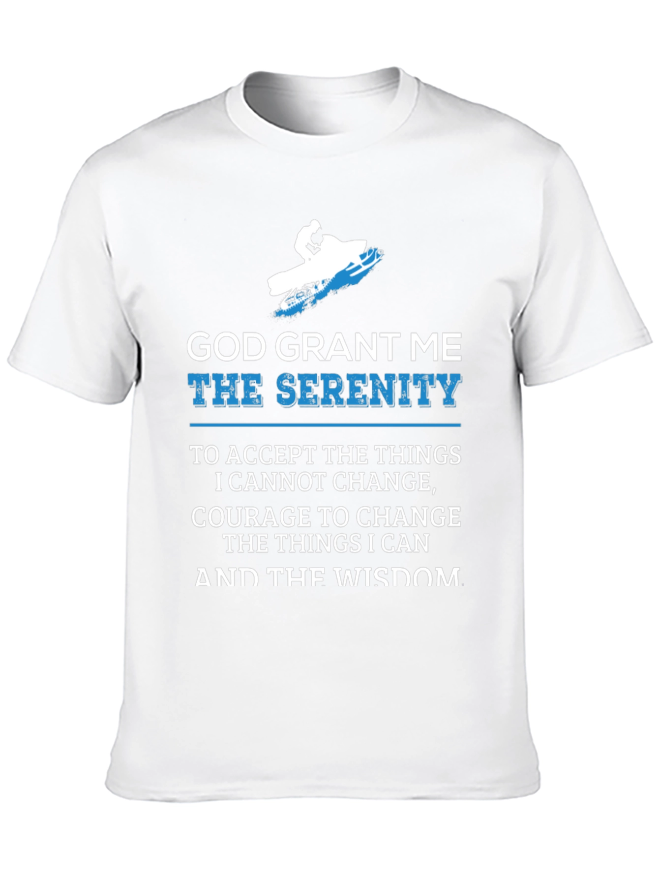 Serenity Prayer Snowmobile Black T-Shirt