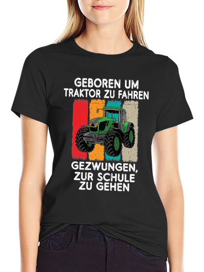 Born to Drive Tractor Graphic T-Shirt