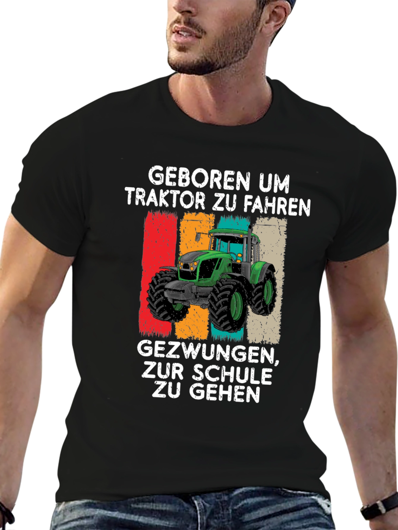 Born to Drive Tractor Graphic T-Shirt