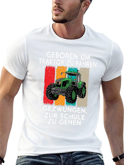 Born to Drive Tractor Graphic T-Shirt