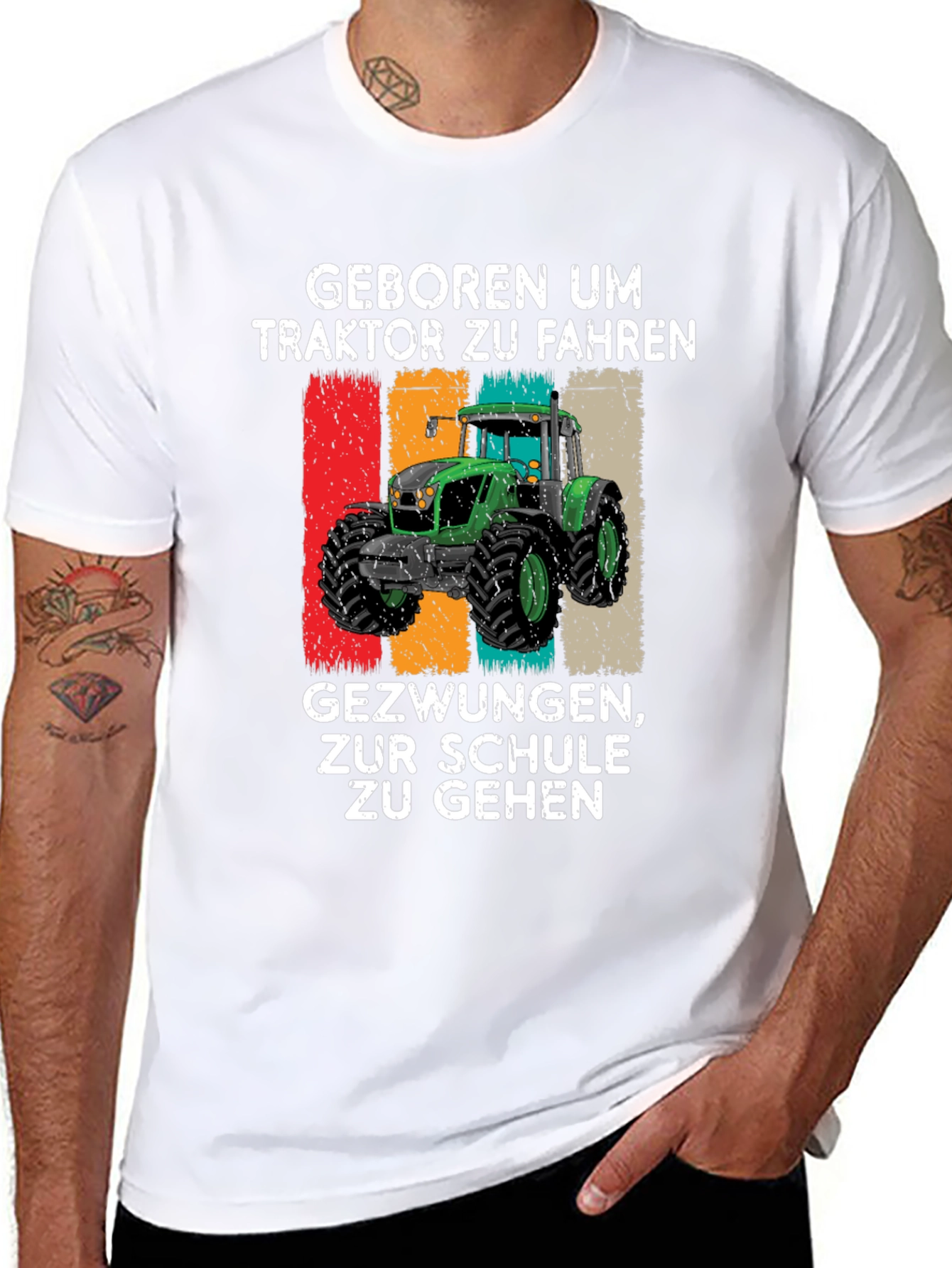 Born to Drive Tractor Graphic T-Shirt