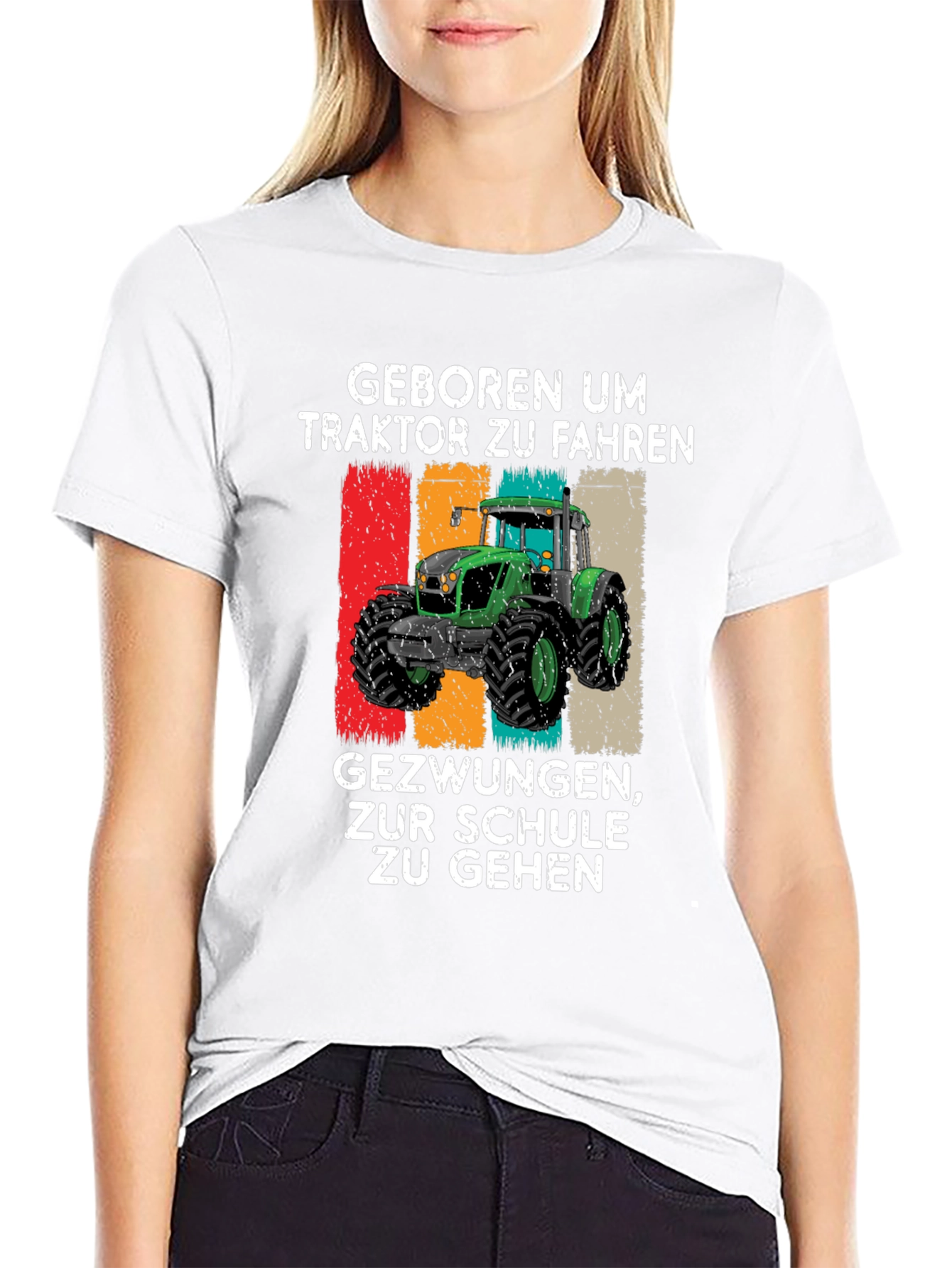 Born to Drive Tractor Graphic T-Shirt