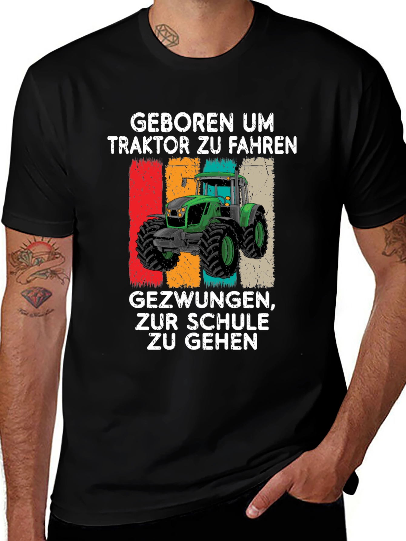 Born to Drive Tractor Graphic T-Shirt