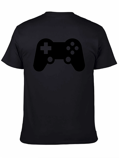 Gamer Controller Graphic T-Shirt - Solid Black Tee
