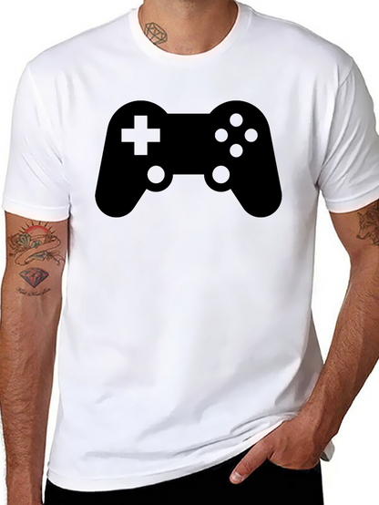 Gamer Controller Graphic T-Shirt - Solid Black Tee