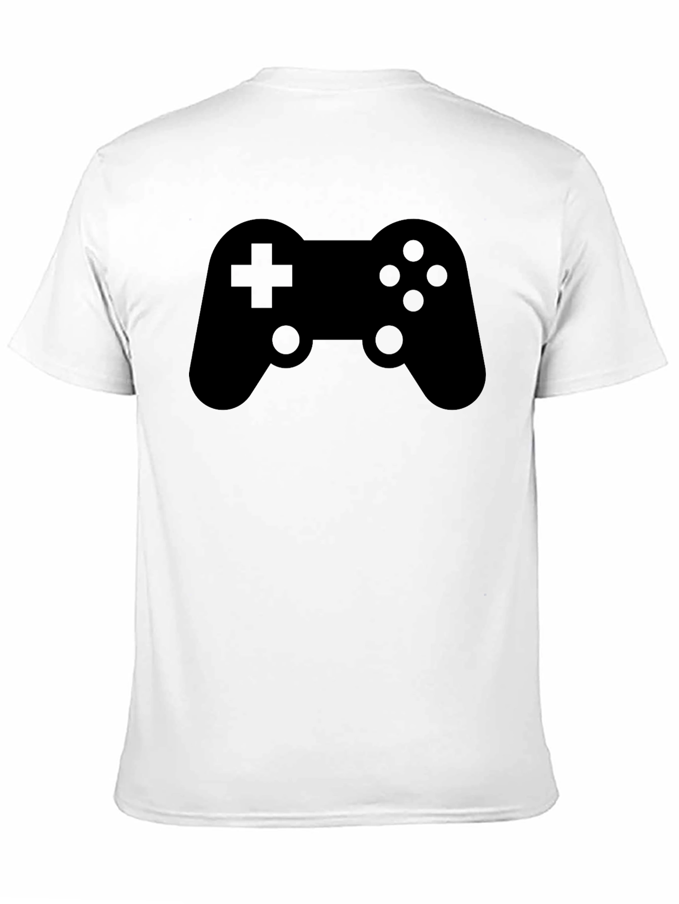 Gamer Controller Graphic T-Shirt - Solid Black Tee
