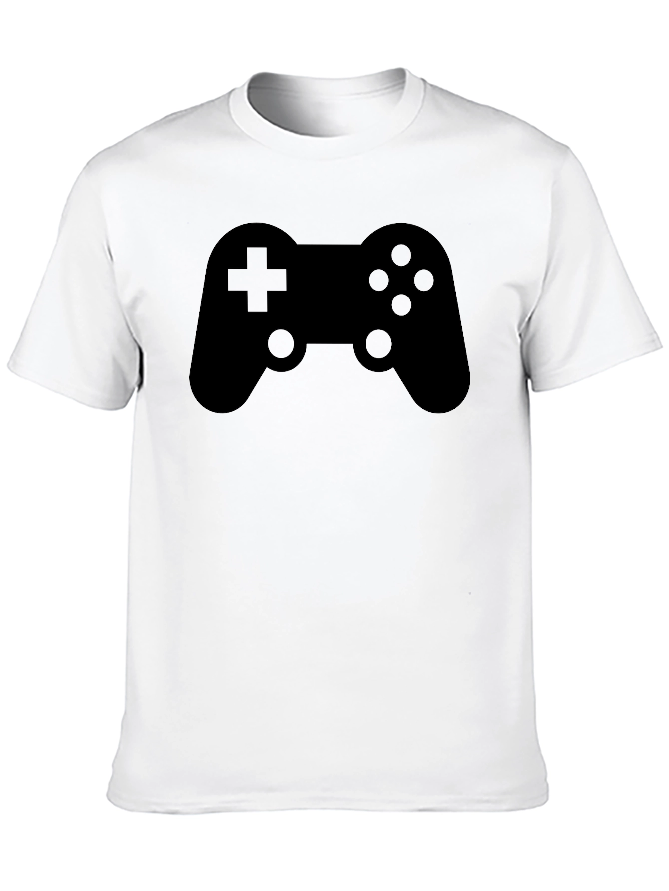 Gamer Controller Graphic T-Shirt - Solid Black Tee