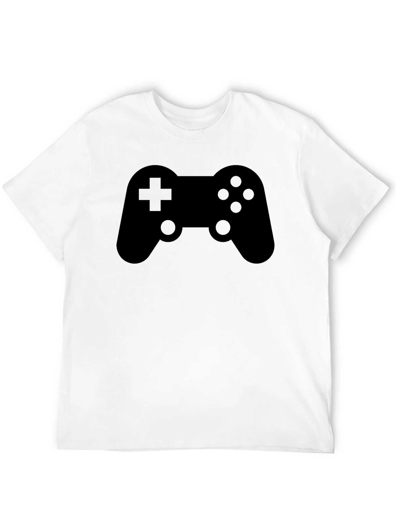 Gamer Controller Graphic T-Shirt - Solid Black Tee