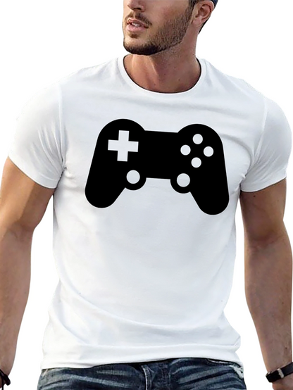 Gamer Controller Graphic T-Shirt - Solid Black Tee