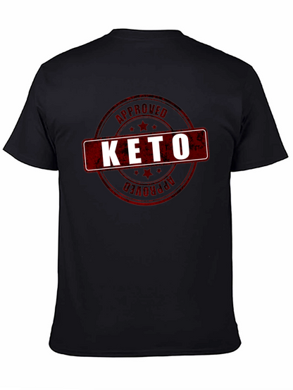 Keto Approved Graphic T-Shirt - Black