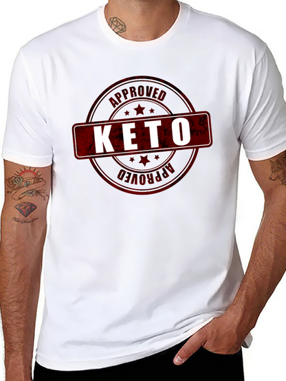 Keto Approved Graphic T-Shirt - Black