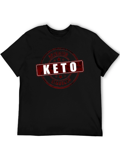 Keto Approved Graphic T-Shirt - Black