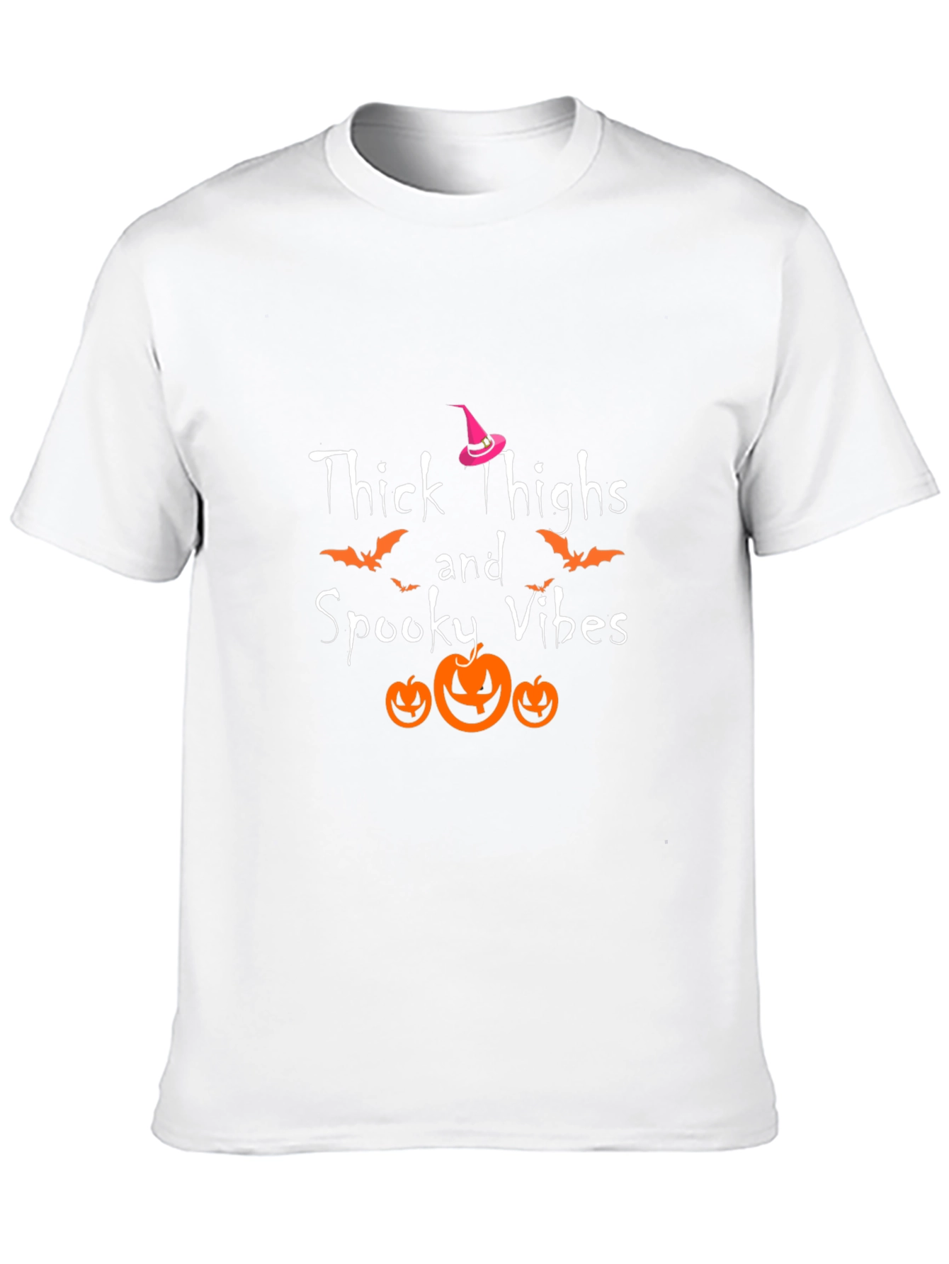 Thick Thighs Spooky Vibes Halloween T-Shirt