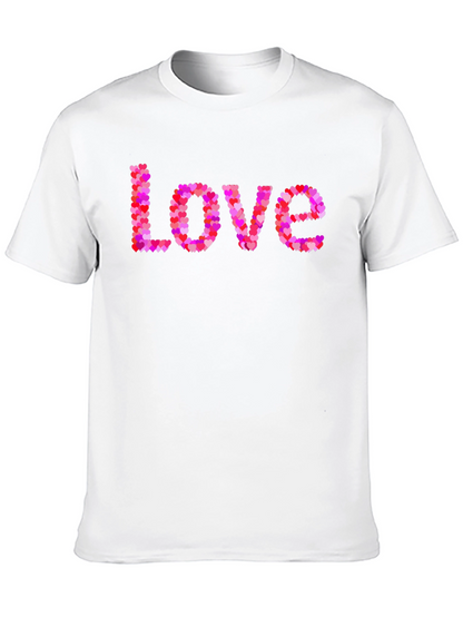 Heart Love Graphic Black T-Shirt