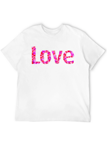 Heart Love Graphic Black T-Shirt