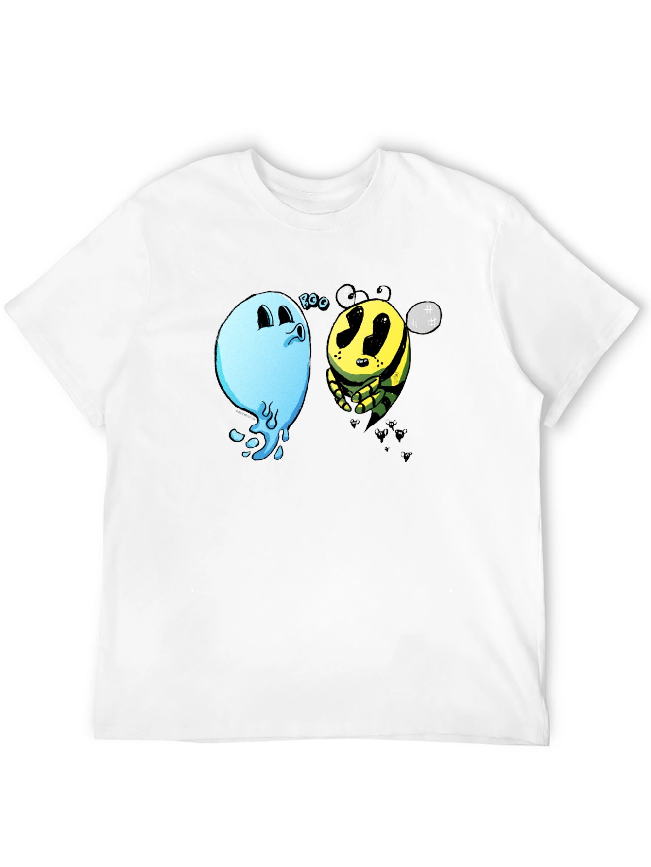 Boo Bee Black T-Shirt - Funny Cartoon Graphic Tee