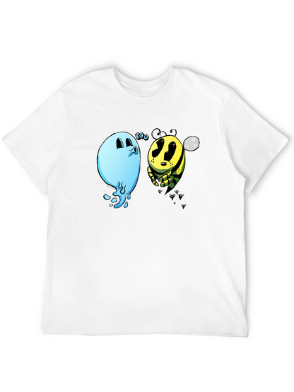 Boo Bee Black T-Shirt - Funny Cartoon Graphic Tee