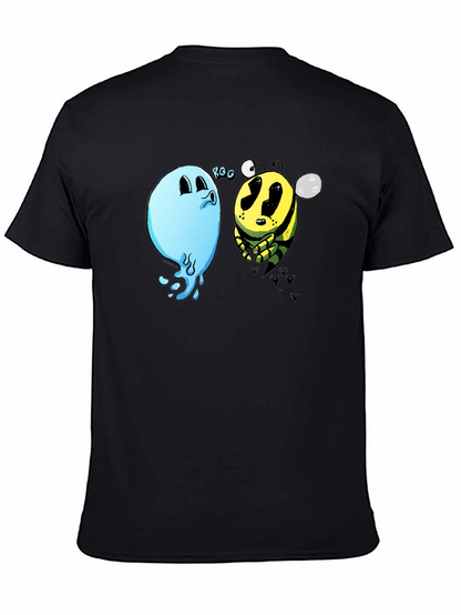 Boo Bee Black T-Shirt - Funny Cartoon Graphic Tee