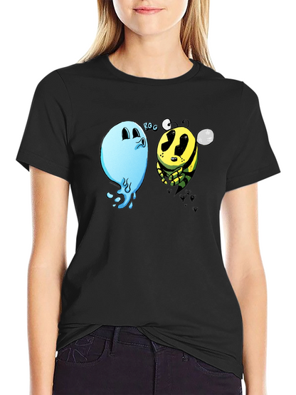 Boo Bee Black T-Shirt - Funny Cartoon Graphic Tee