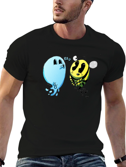 Boo Bee Black T-Shirt - Funny Cartoon Graphic Tee