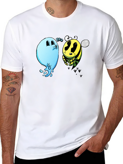 Boo Bee Black T-Shirt - Funny Cartoon Graphic Tee