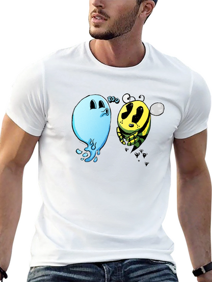 Boo Bee Black T-Shirt - Funny Cartoon Graphic Tee