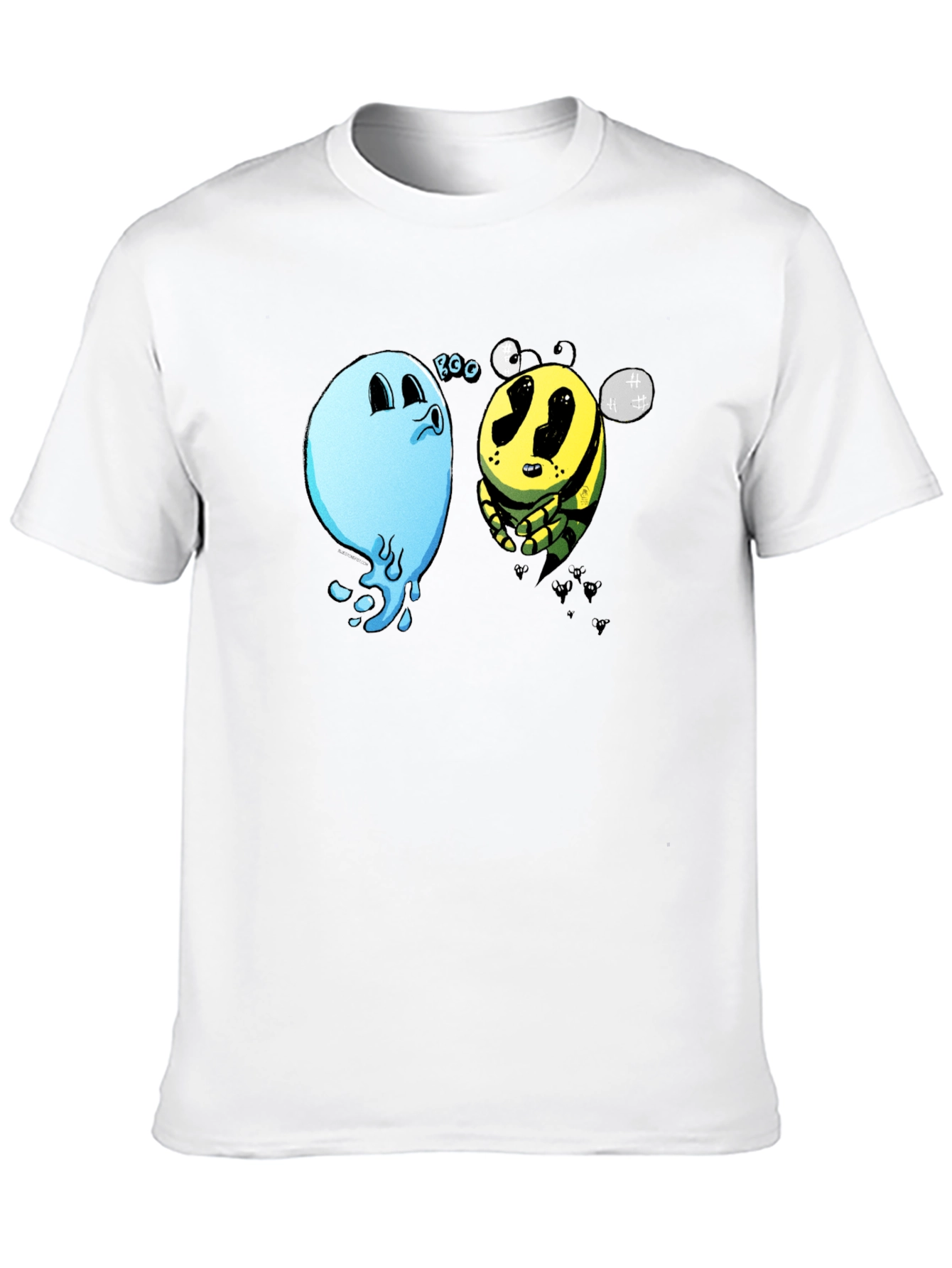 Boo Bee Black T-Shirt - Funny Cartoon Graphic Tee