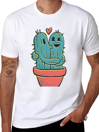 Cactus Hug T-Shirt - Cute Graphic Tee