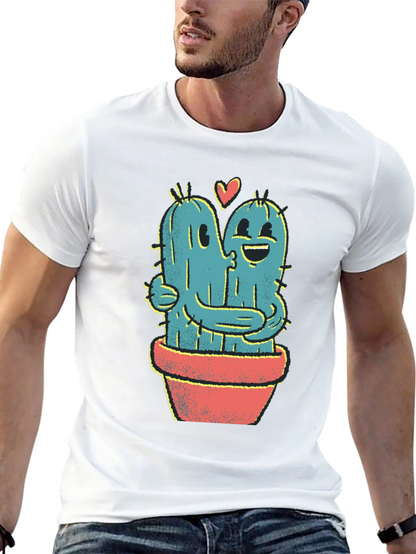 Cactus Hug T-Shirt - Cute Graphic Tee