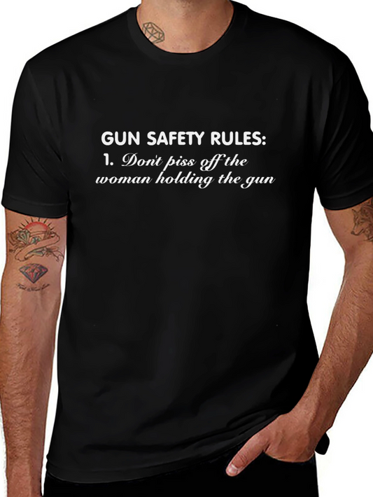 Gun Safety Rule Graphic Tee