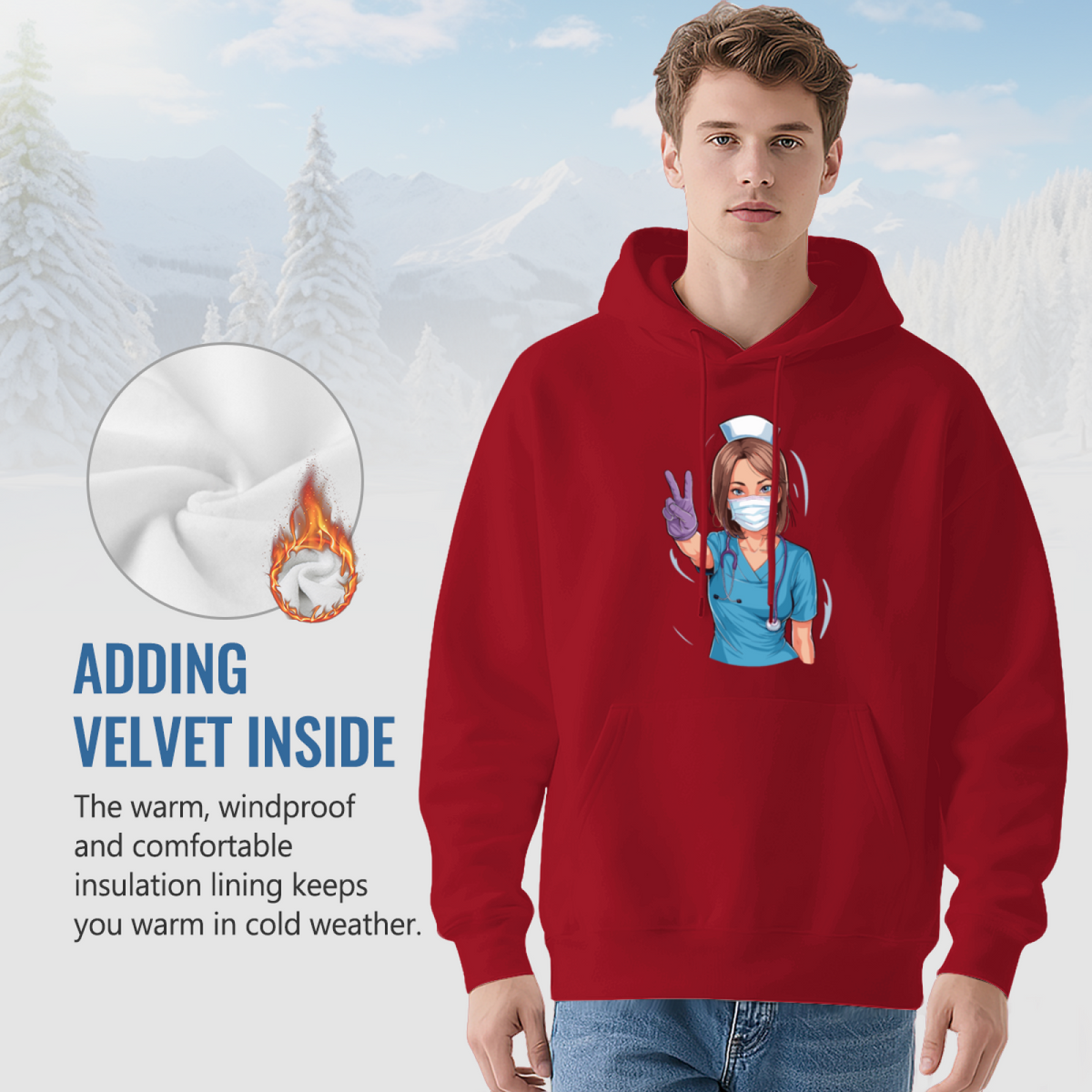 Premium Graphic Hoodie - Nurse Life