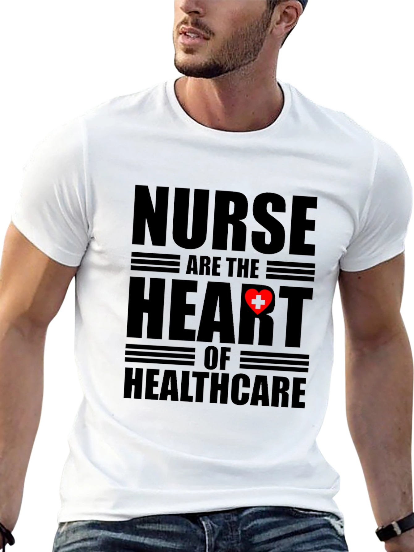 Nurse Heart of Healthcare Graphic T-Shirt