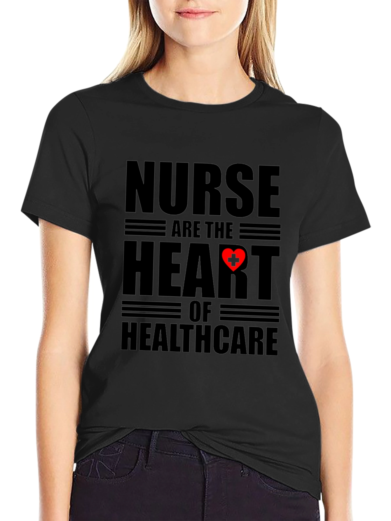 Nurse Heart of Healthcare Graphic T-Shirt