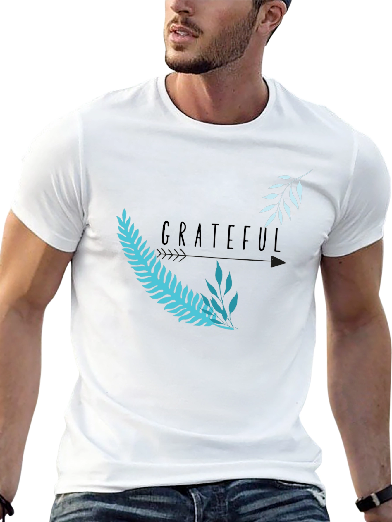 Grateful Graphic Tee - Black Casual T-Shirt