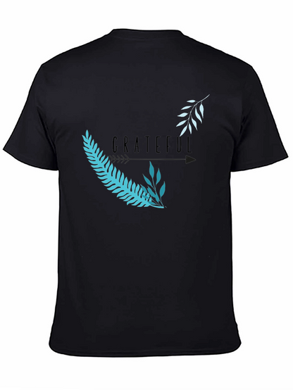 Grateful Graphic Tee - Black Casual T-Shirt