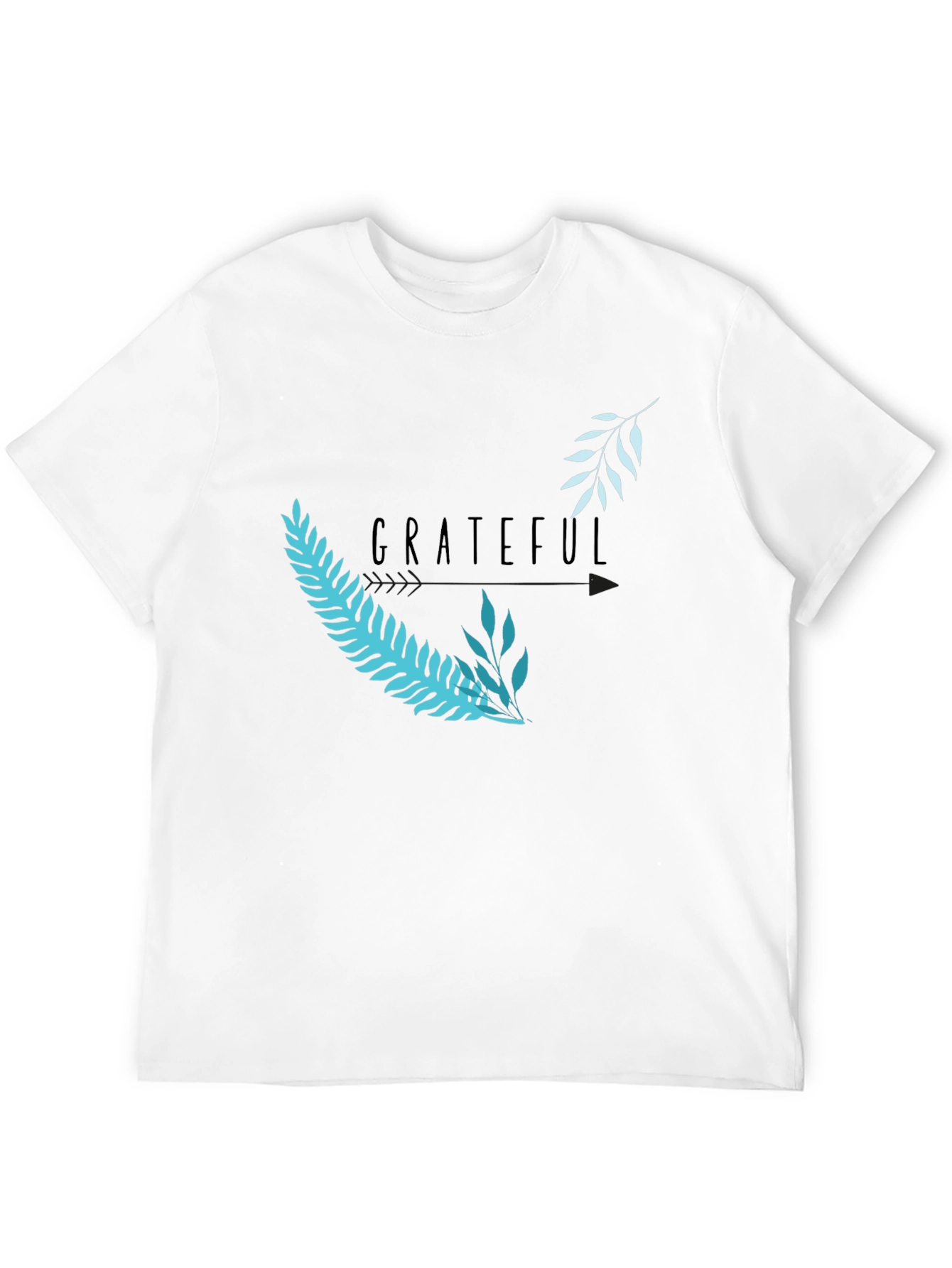 Grateful Graphic Tee - Black Casual T-Shirt
