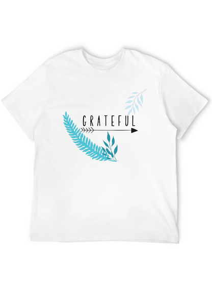 Grateful Graphic Tee - Black Casual T-Shirt