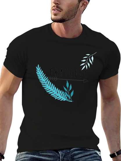 Grateful Graphic Tee - Black Casual T-Shirt