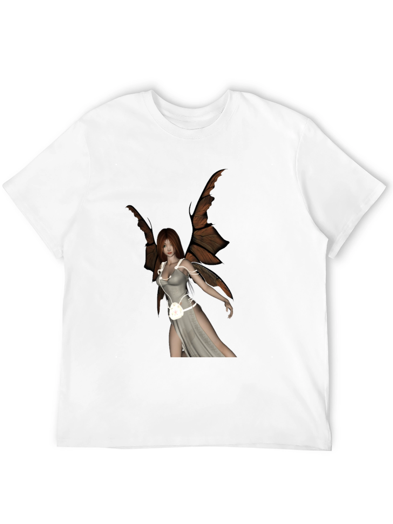 Winged Fairy Graphic Black T-Shirt