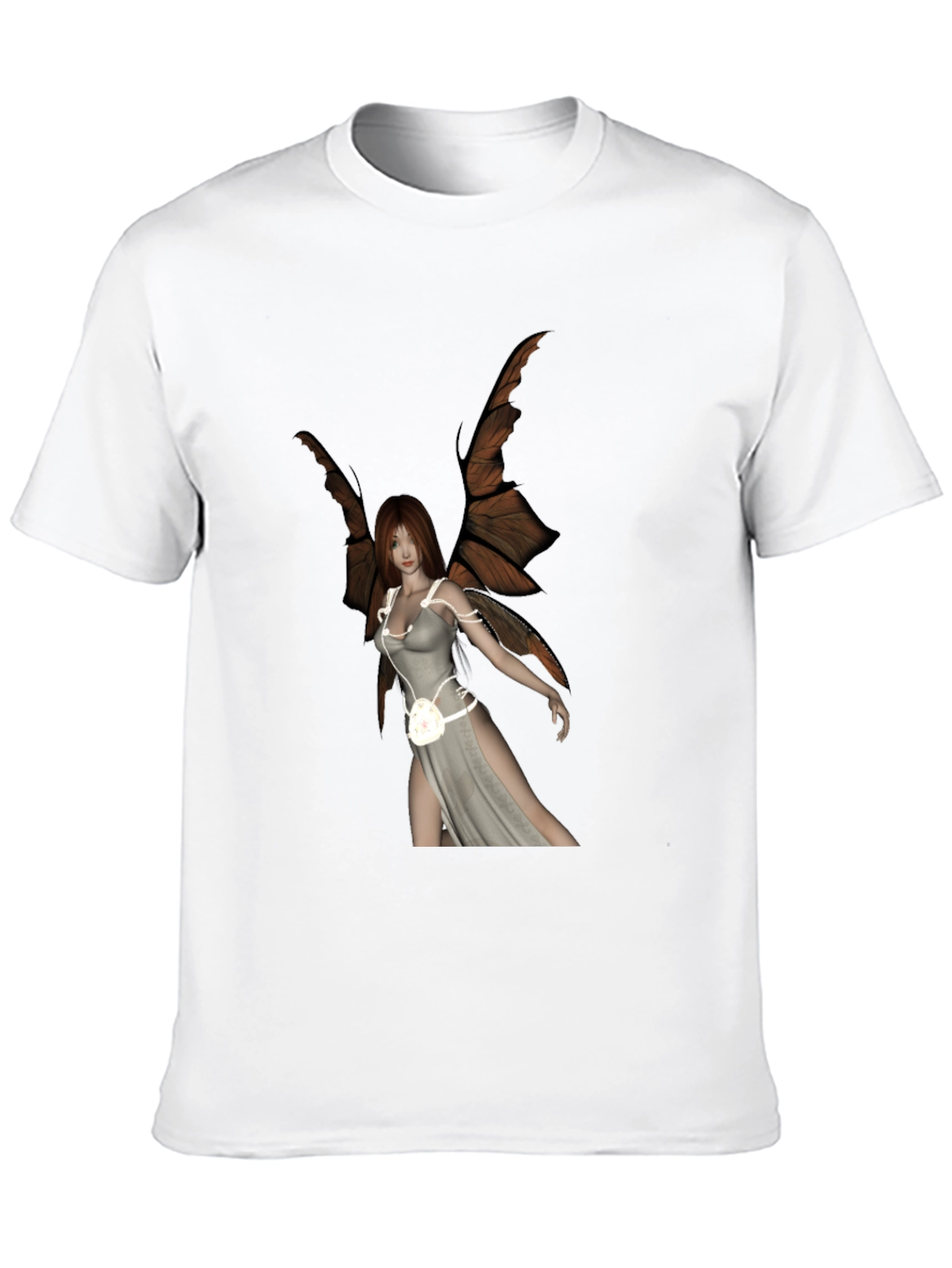 Winged Fairy Graphic Black T-Shirt