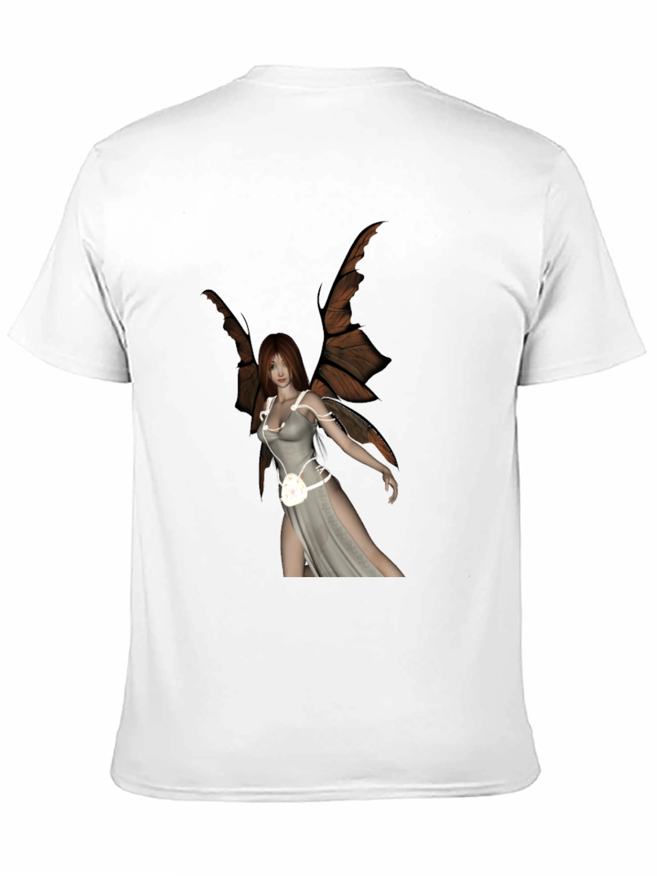 Winged Fairy Graphic Black T-Shirt