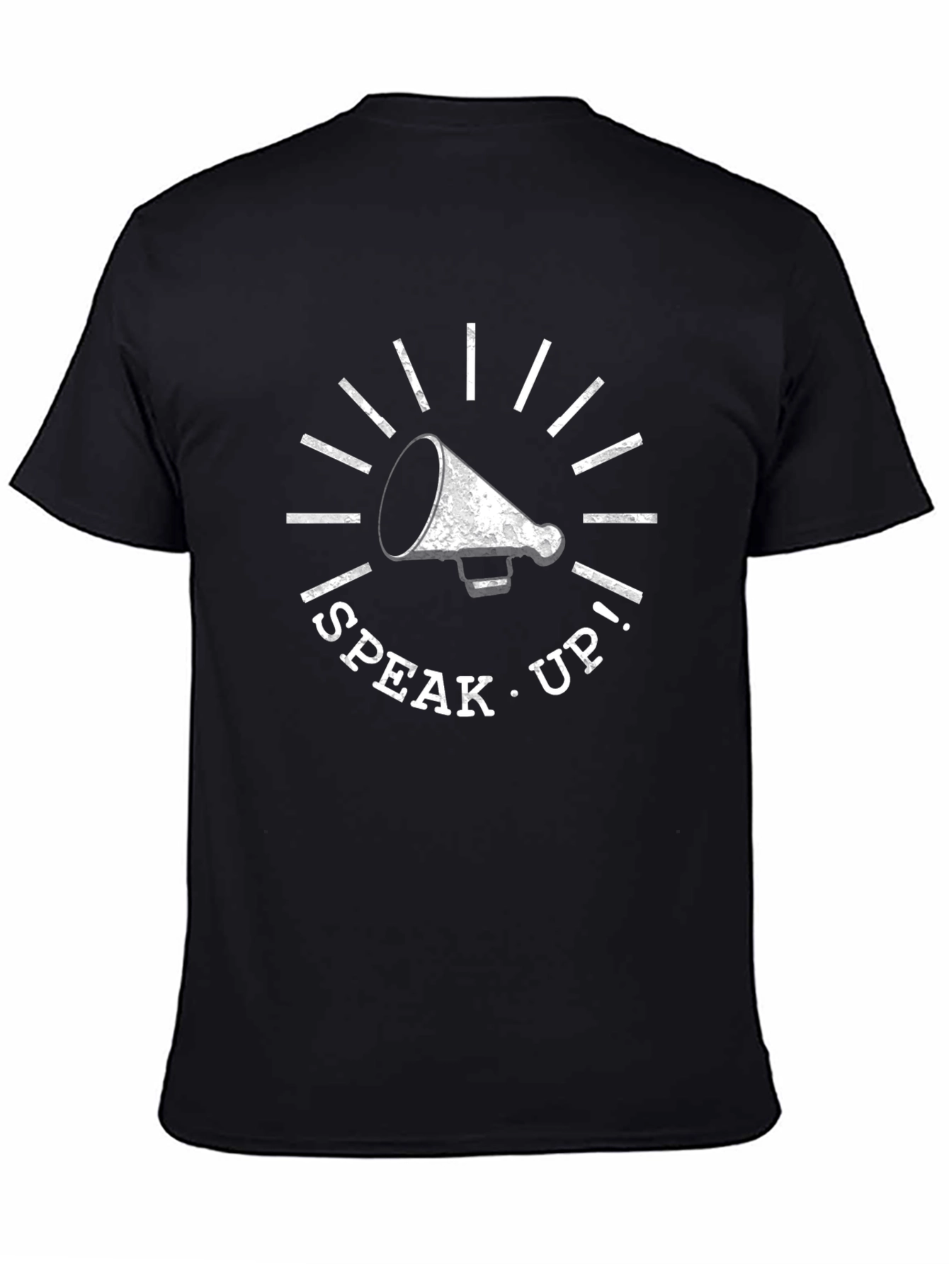 Speak Up! Graphic Tee - Black Cotton T-Shirt