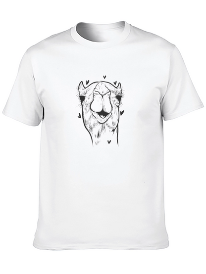 Camel Graphic T-Shirt - Soft Cotton Tee