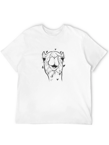 Camel Graphic T-Shirt - Soft Cotton Tee