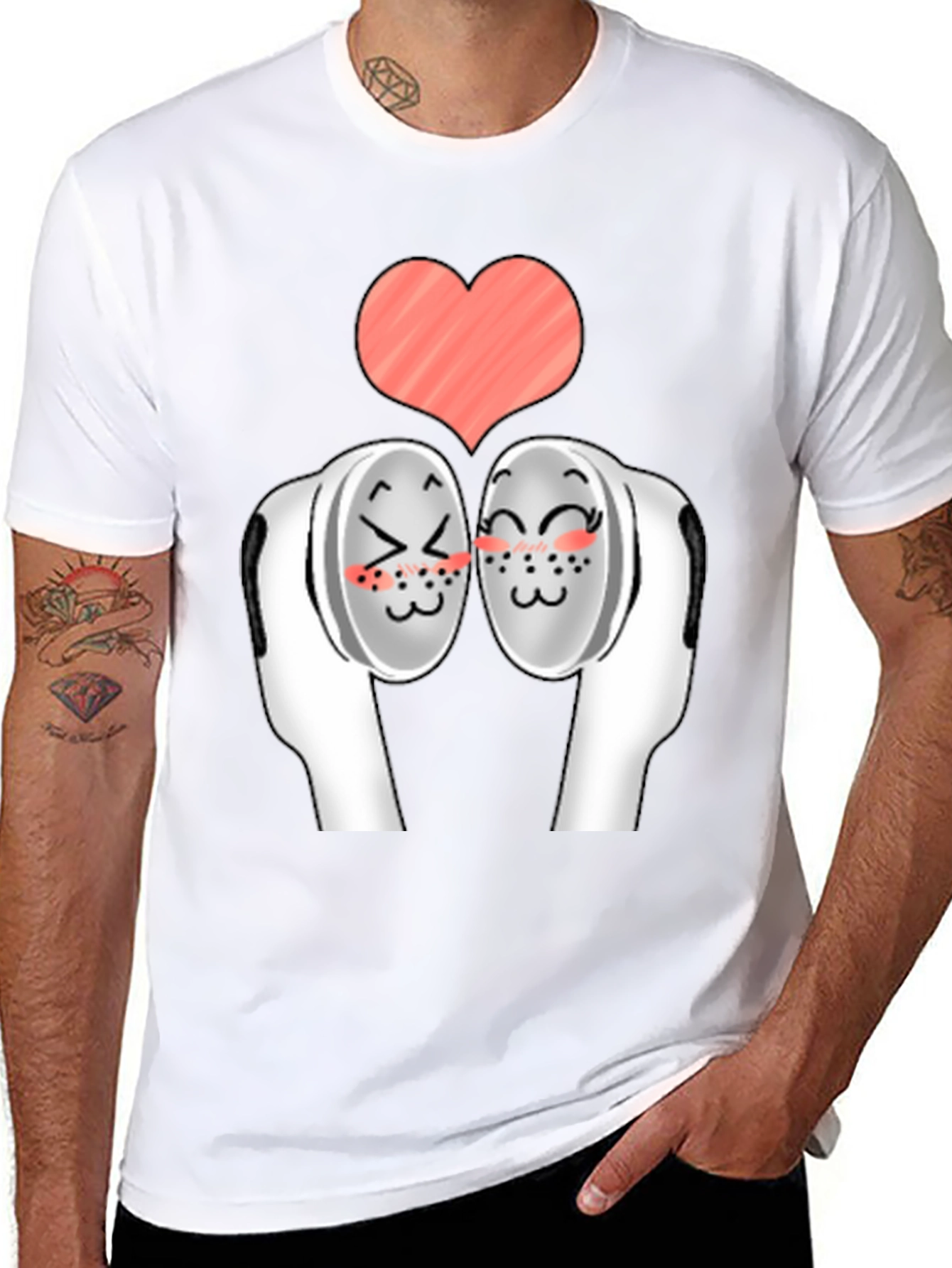 Cute Earbud Love T-Shirt