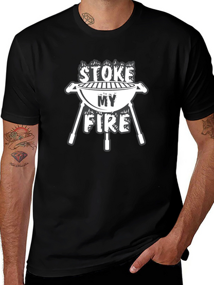 Stoke My Fire BBQ T-Shirt - Grill Master Tee