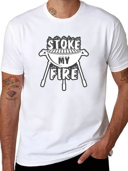 Stoke My Fire BBQ T-Shirt - Grill Master Tee